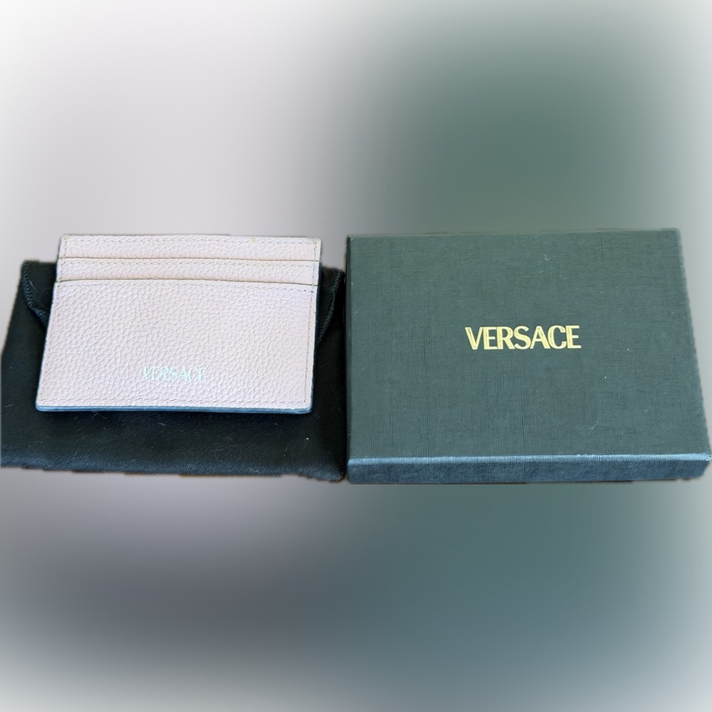 Versace La Medusa Leather Card Holder with Dust bag and box - Picture 8 of 14